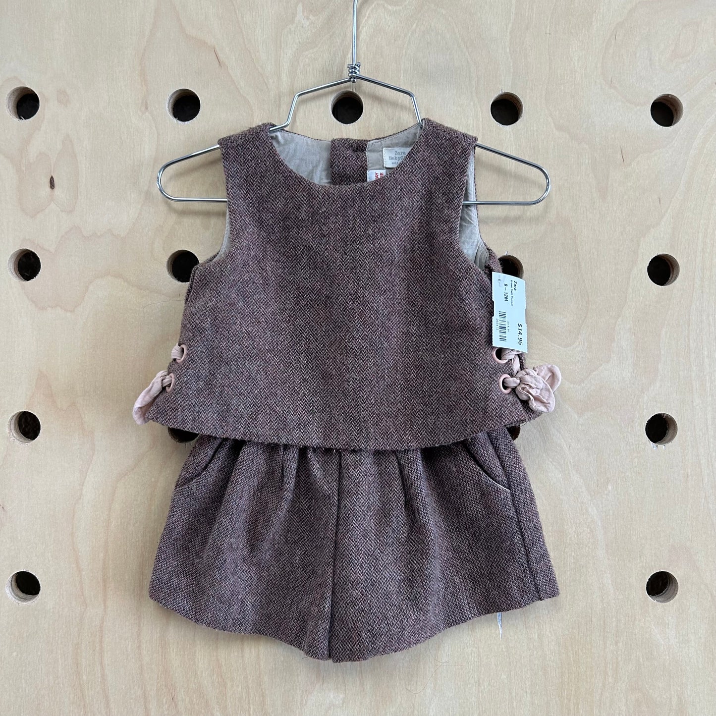 Brown Twill Romper