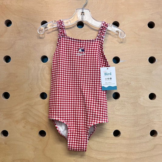 Red Gingham Minnie Swimsuit