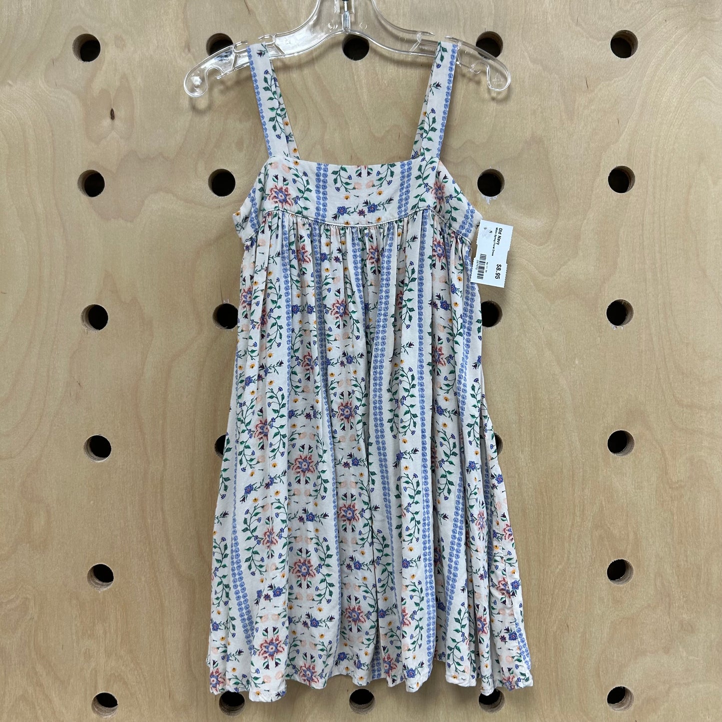 White Spring Floral Dress
