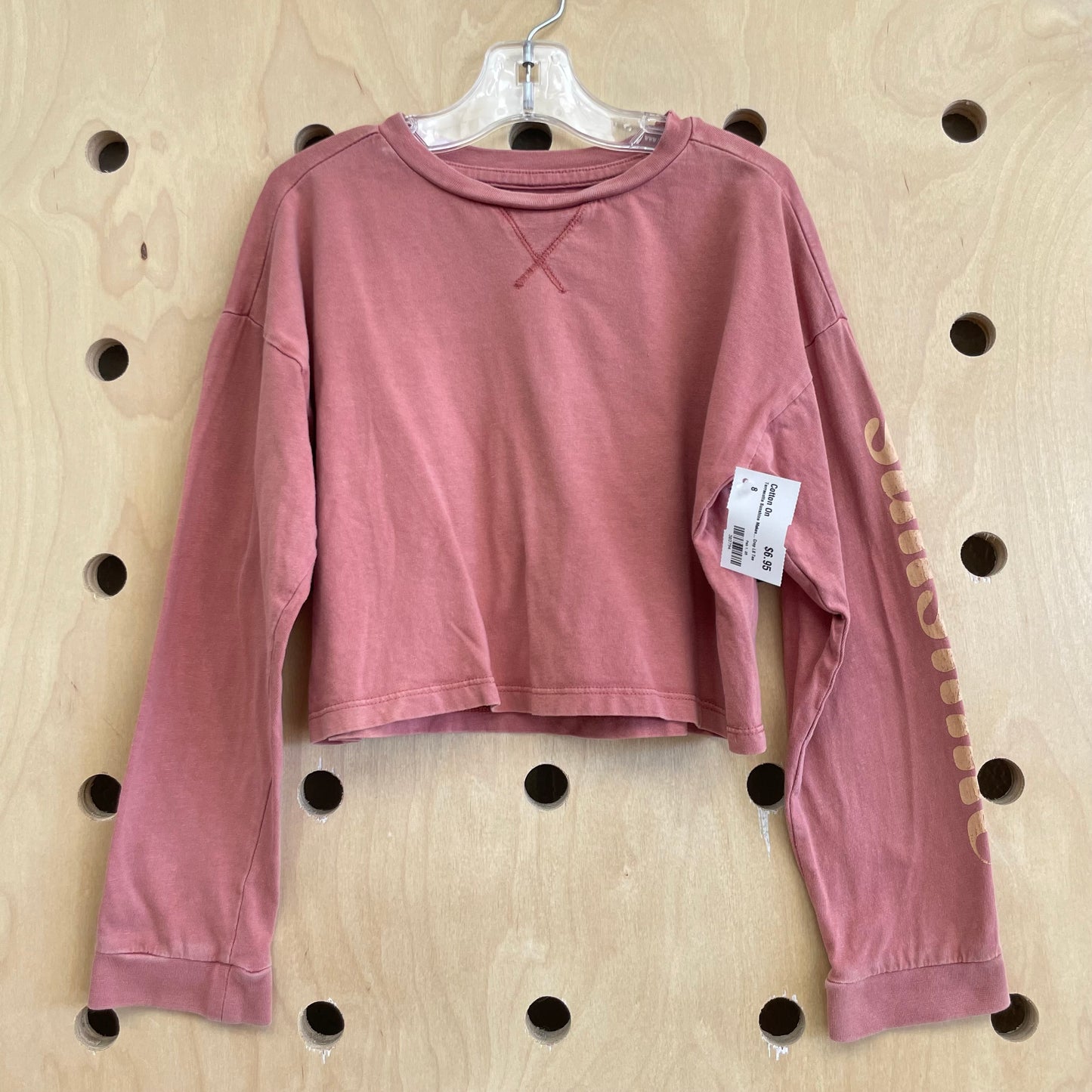 Terracotta Sunshine Makes... Crop LS Tee