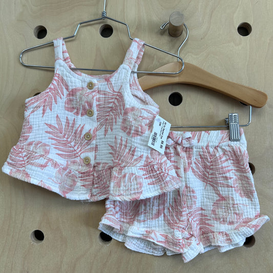 Cream + Coral Gauze Outfit