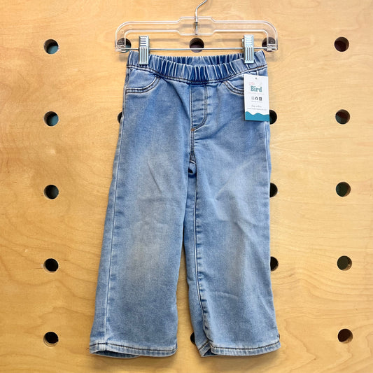 Super Soft Wide Leg Pull On Denim