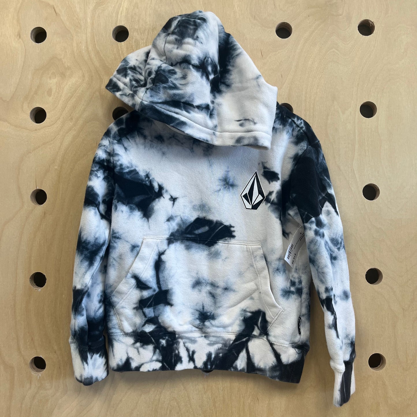 White & Blue Tie Dye Hoodie
