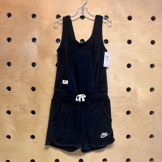 Black Terry Athletic Romper