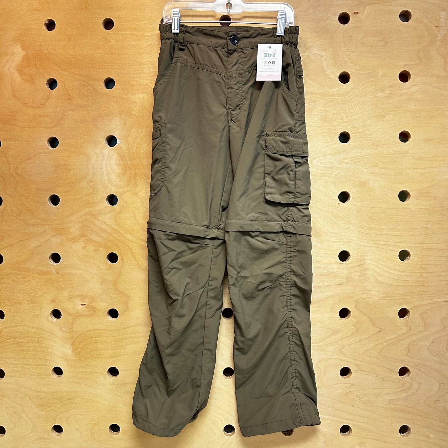 Olive Quick Dry Cargo Convertible Pants