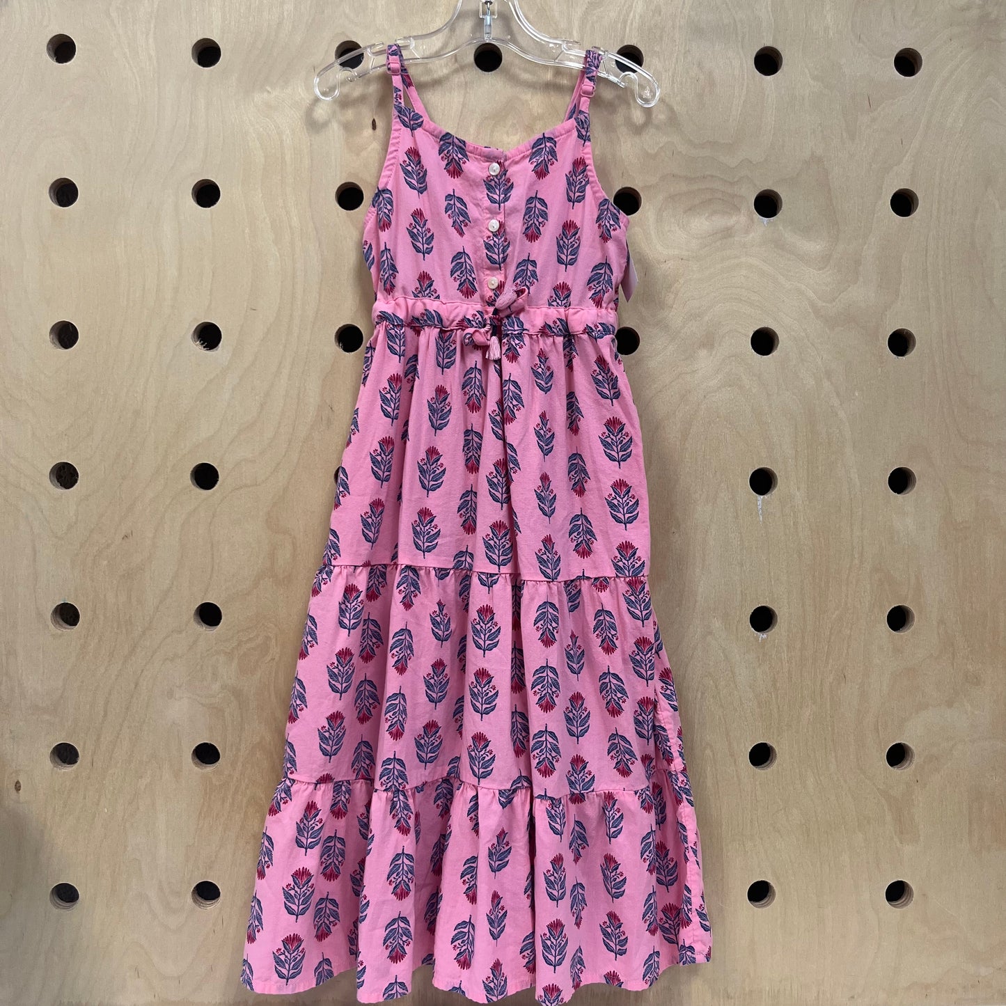 Pink Floral Maxi Dress
