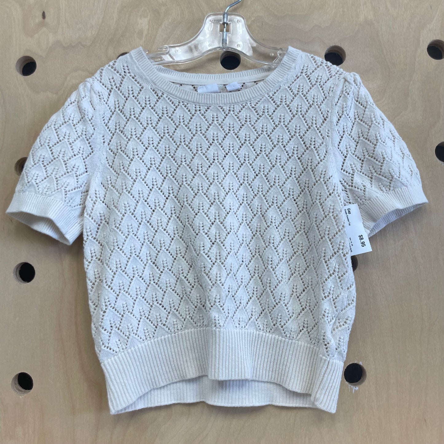 Cream Crochet Top
