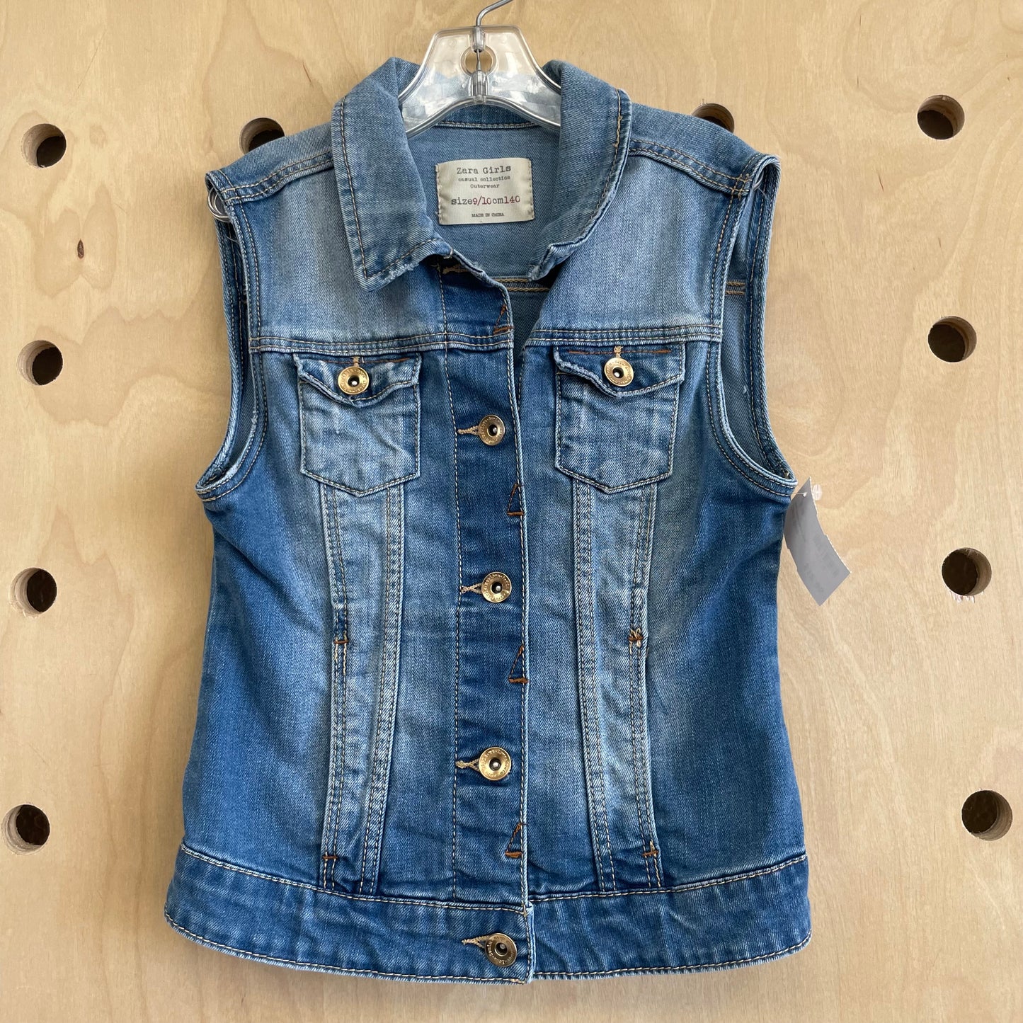 Gold Button Denim Vest