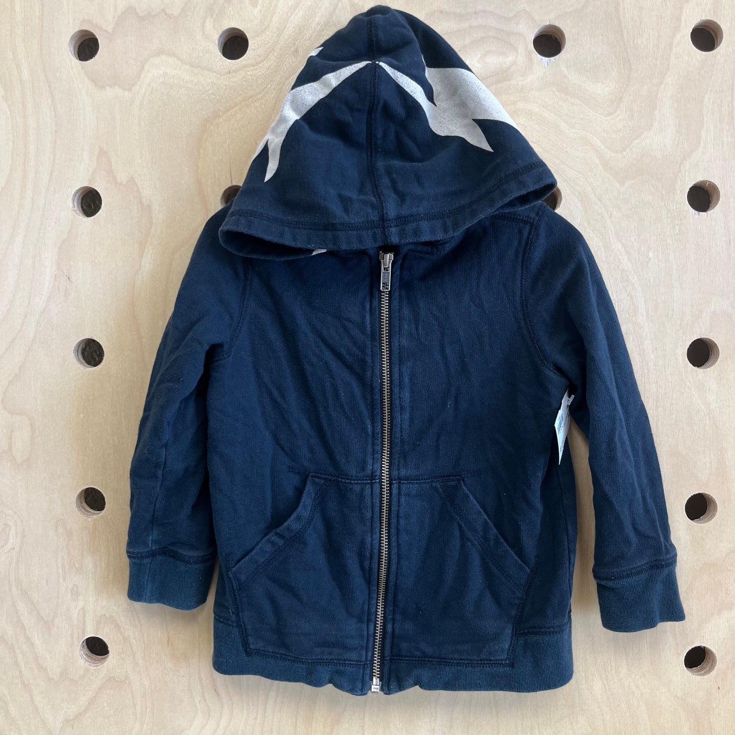 Black Lightning Zip Hoodie