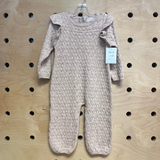 Tan Knitted Romper