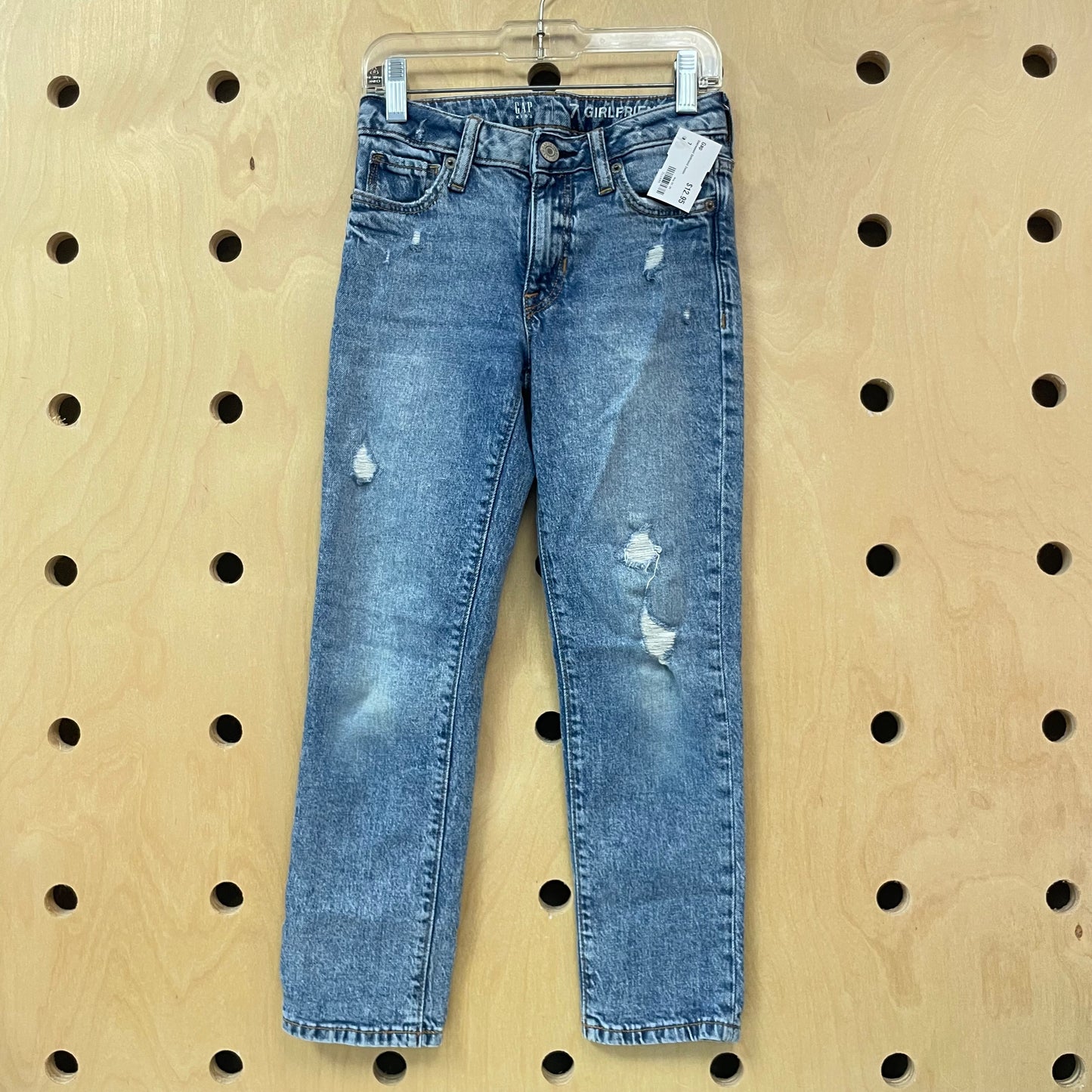 Distressed Girlfriend Denim