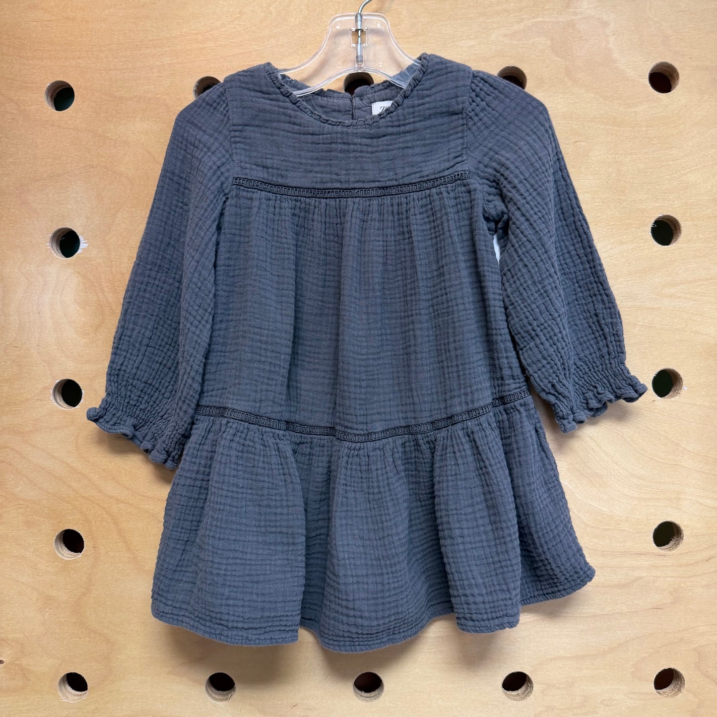 Grey Gauze Dress