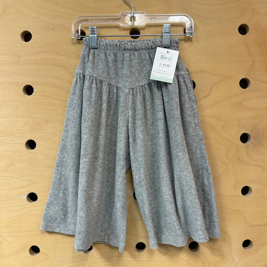 Grey Fleece Wide Leg Pants