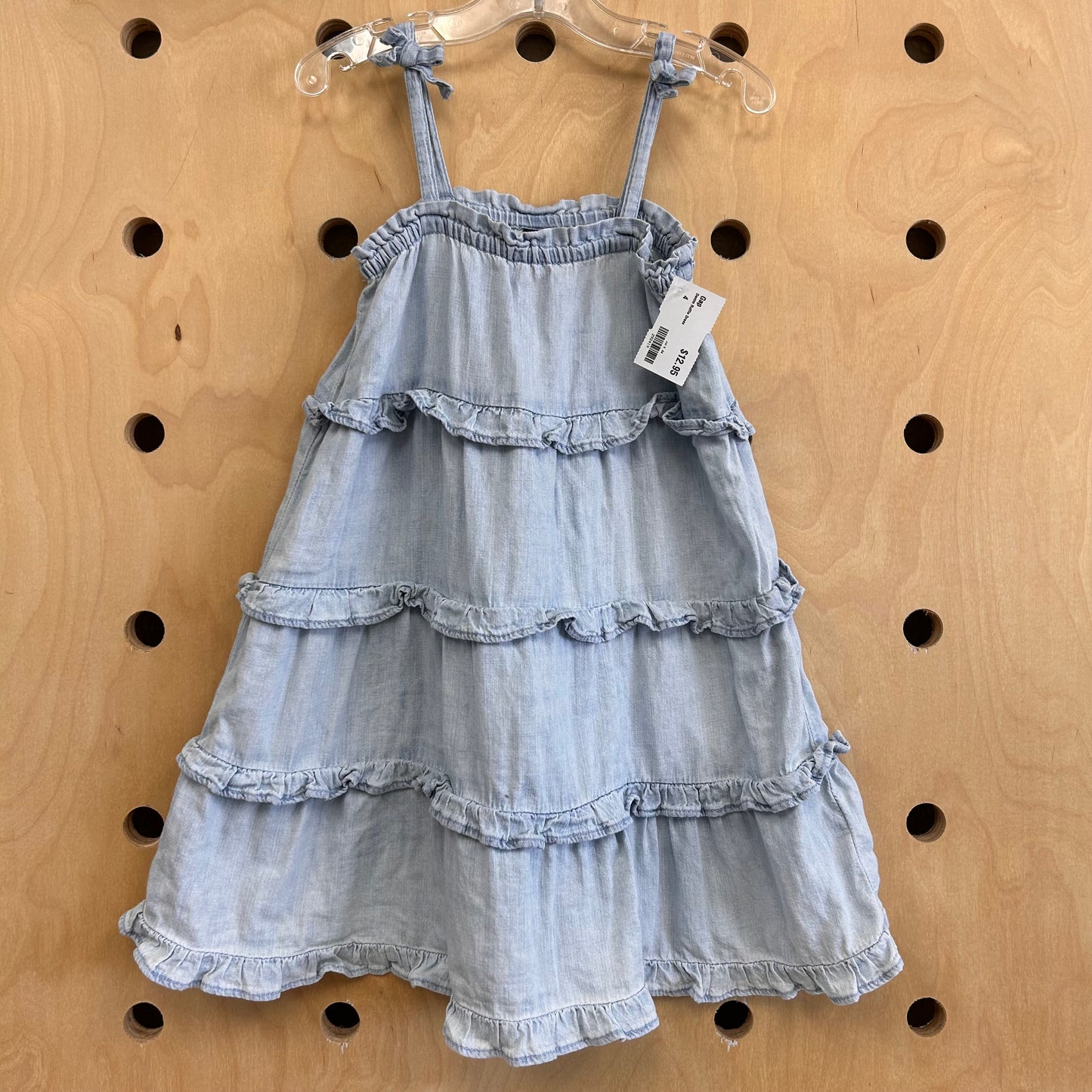 Denim Ruffle Dress
