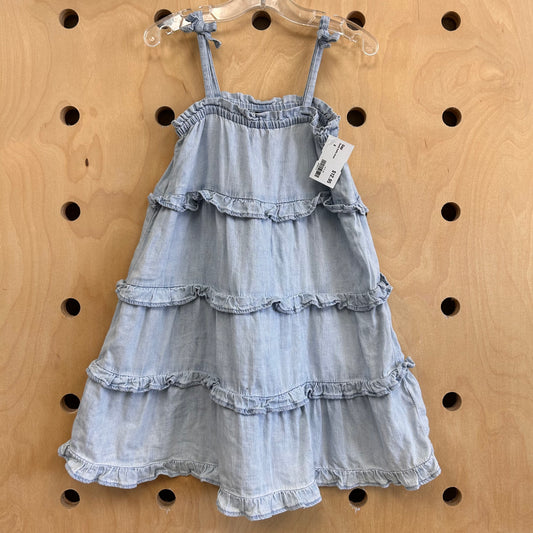 Denim Ruffle Dress