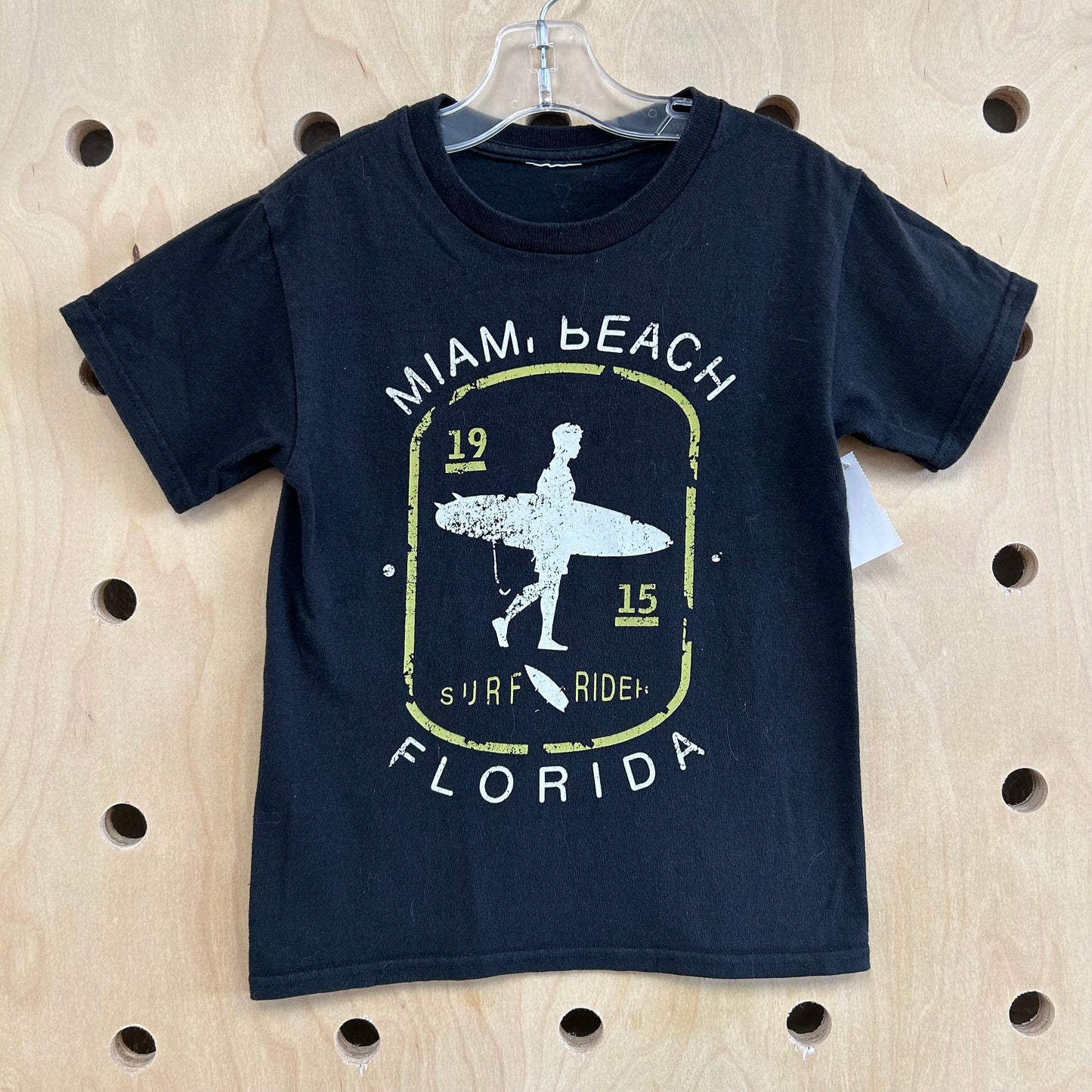 Black Miami Beach Tee