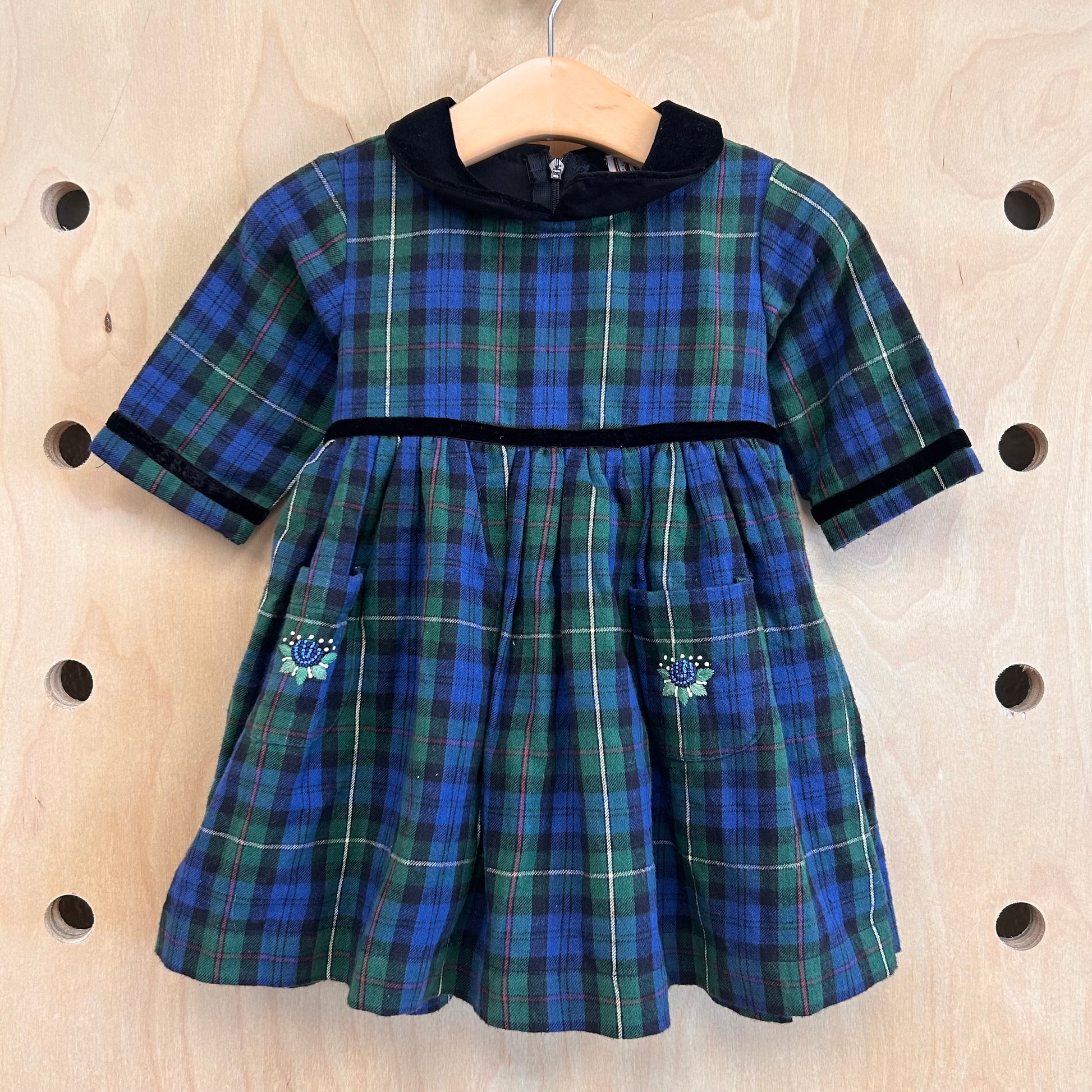 Blue + Green Plaid Dress NEW! – Little Bird