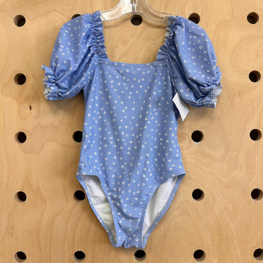 Blue Floral Swimsuit