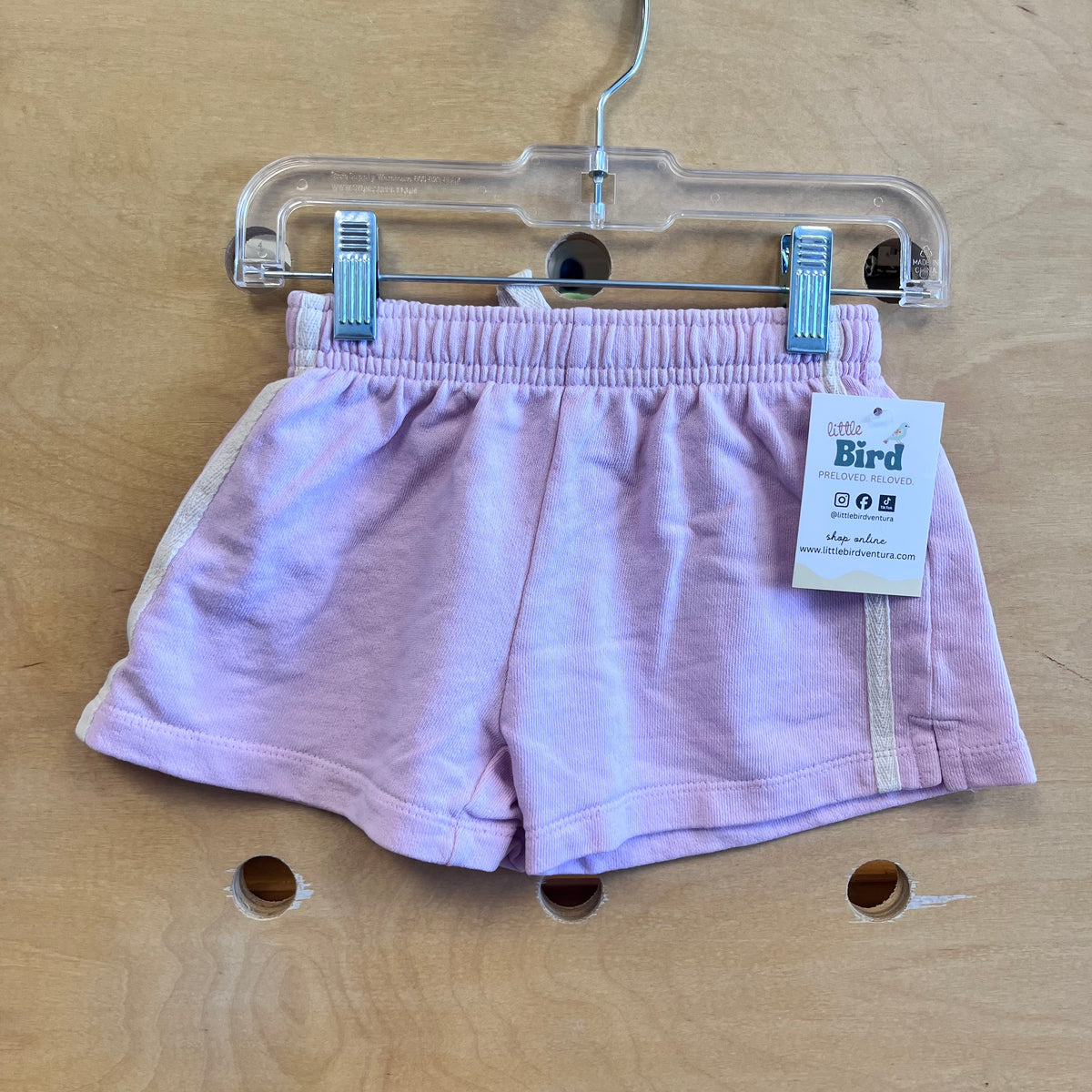 Pink/White Drawstring Shorts