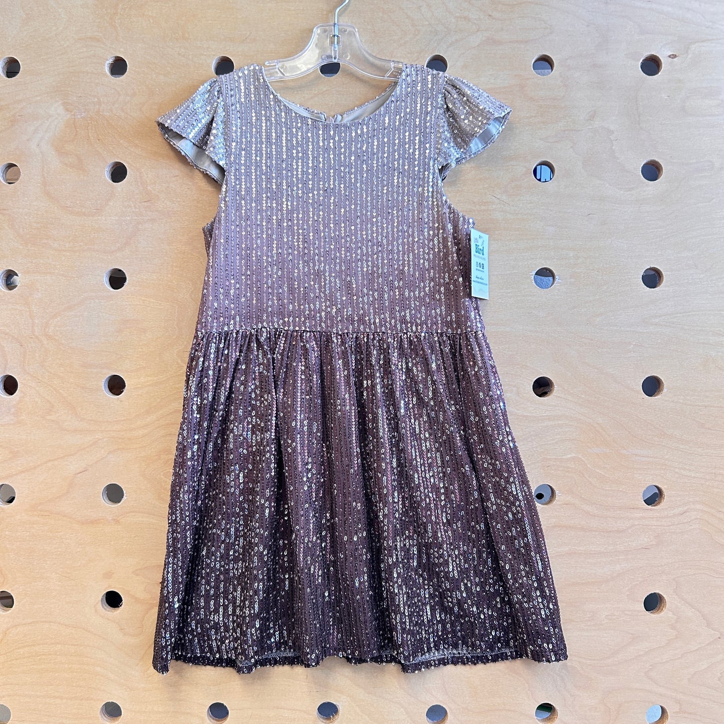 Brown Ombre Sequins Dress