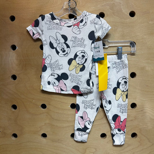 Ivory Minnie Mouse Pajamas NEW!