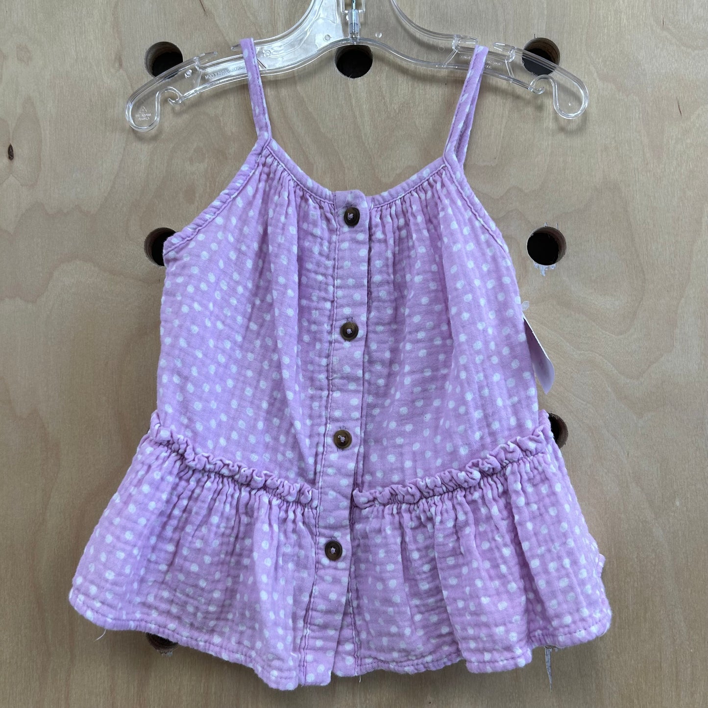 Lavender Polka Dot Tank