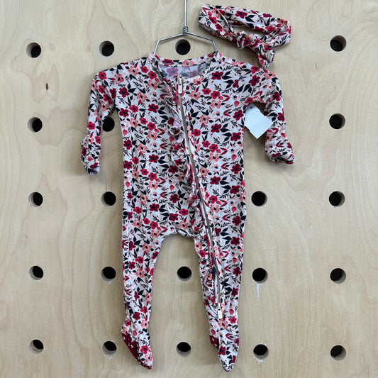 Floral Bamboo Zippy & Headband