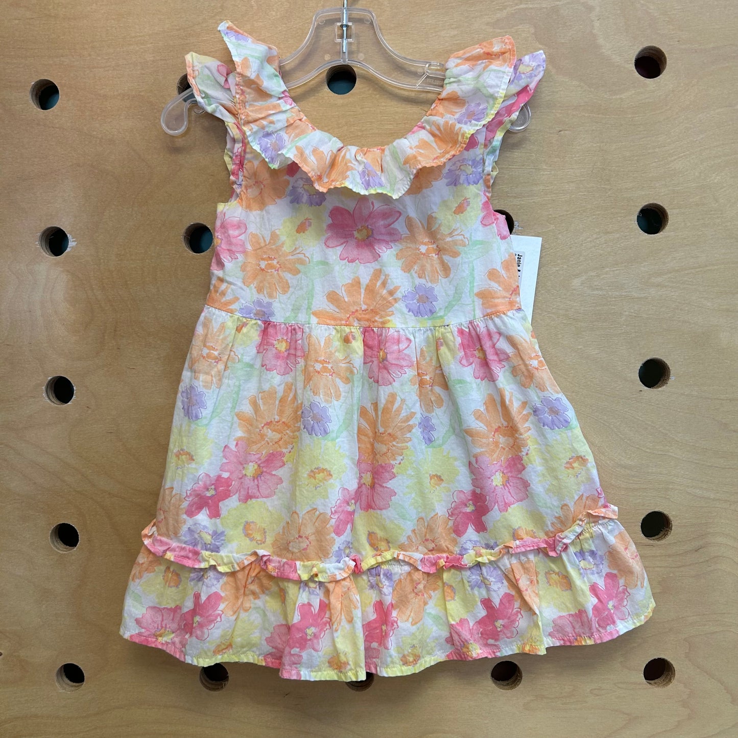 Orange & Pink Floral Dress