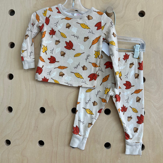 Cream Fall Foilage Pajamas