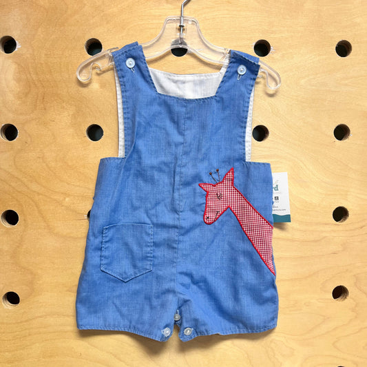 Fructuoso Blue Giraffe Romper