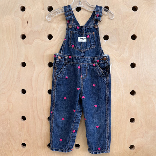 Denim Heart Overalls