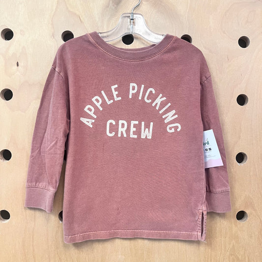 Apple Picking Crew Organic Long Sleeve