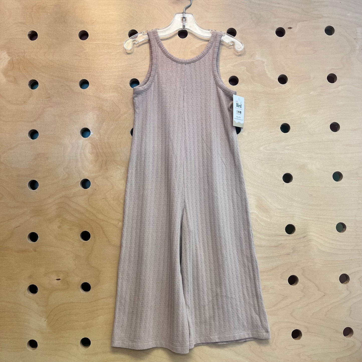 Organic Tan Pointelle Soft Romper