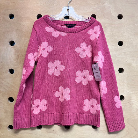 Pink Floral Sweater