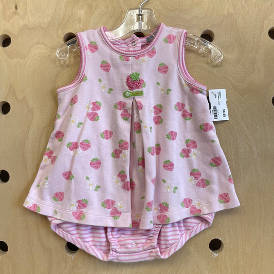 Y2K Strawberry Romper