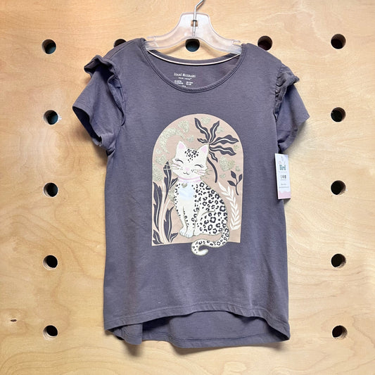Grey Leopard Kitten Tee