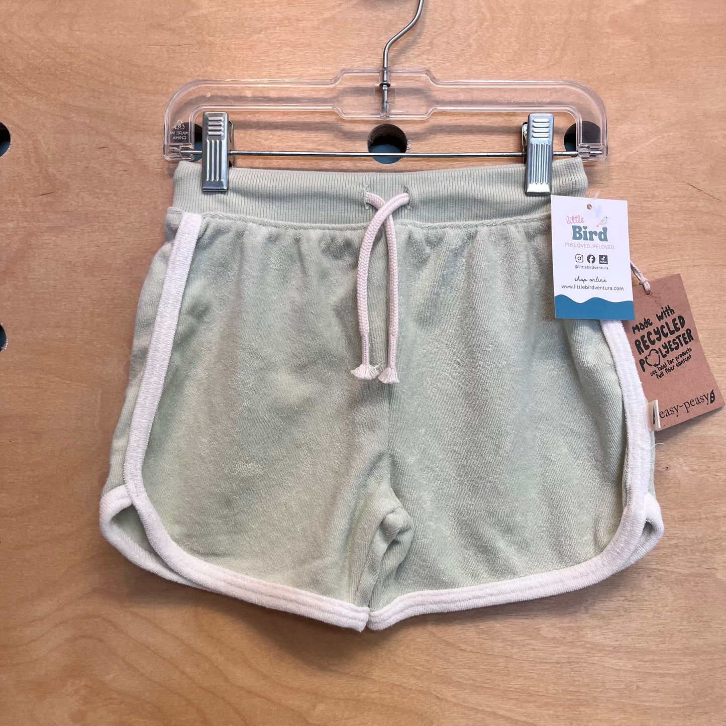 Pastel Green Terry Shorts NEW!!