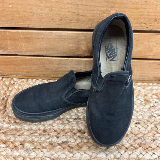Black Slip-On Sneakers
