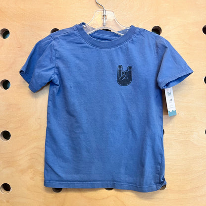 Blue Let's Keep Rolling Tee