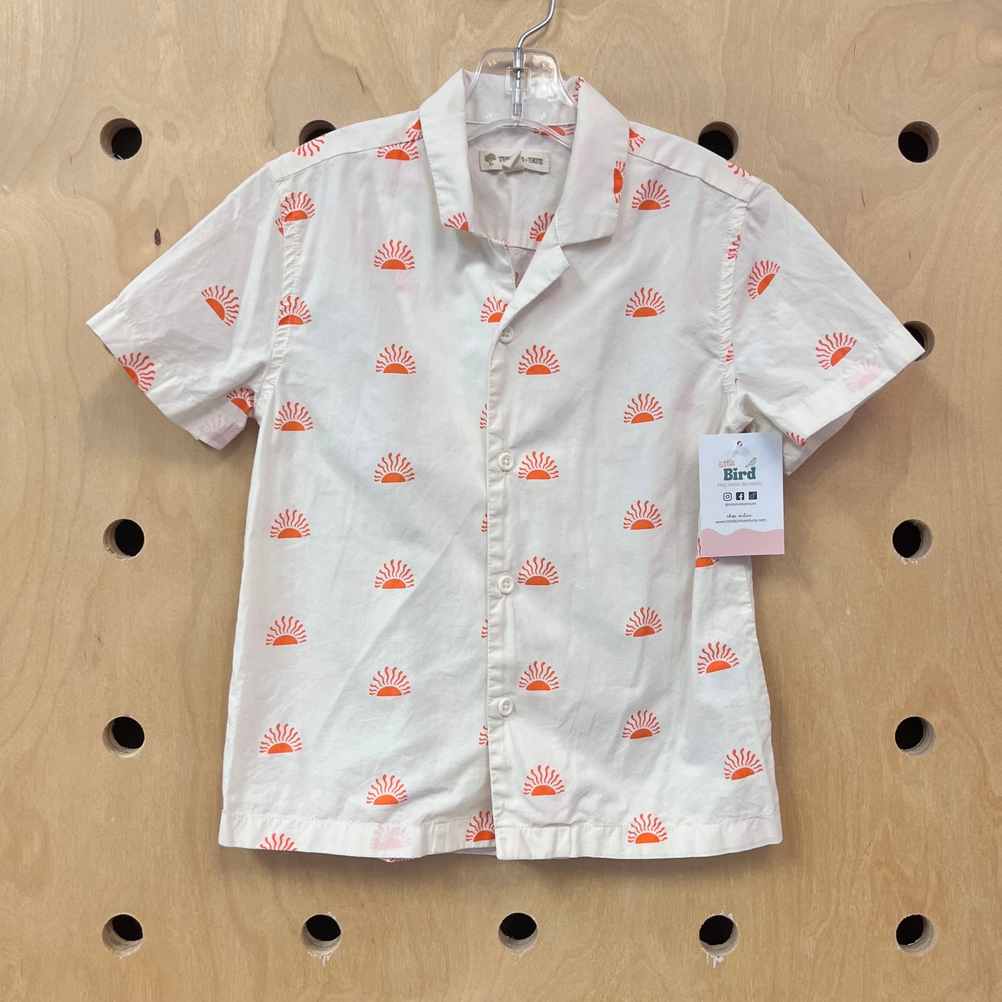 Cream Sunset Button Up