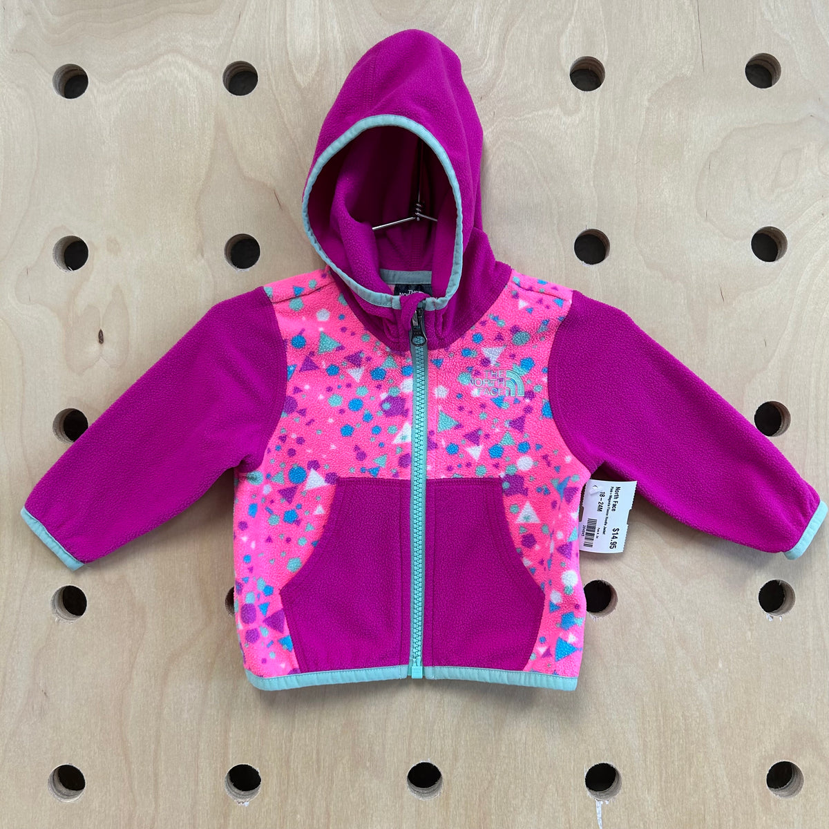 Pink+Magenta Fleece Hoodie Jacket