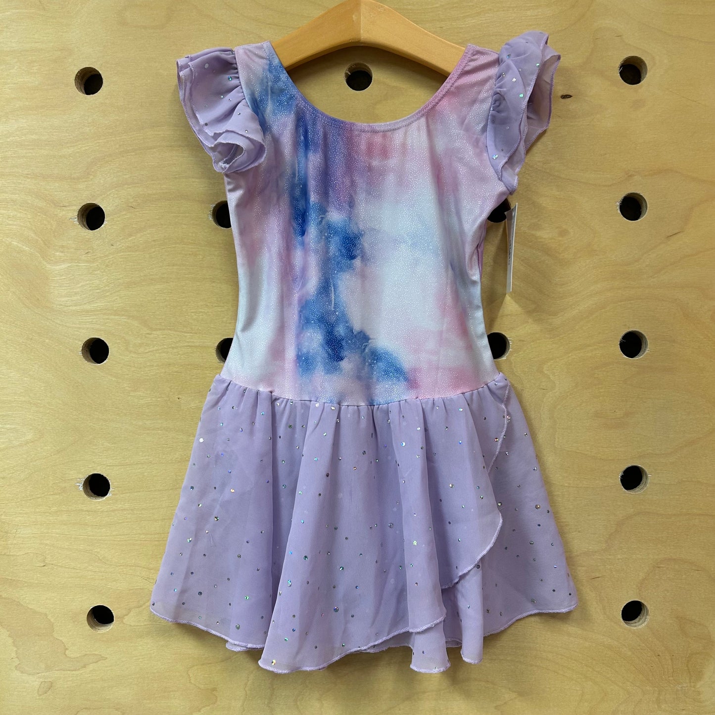 Lavender Watercolor Skirted Leotard