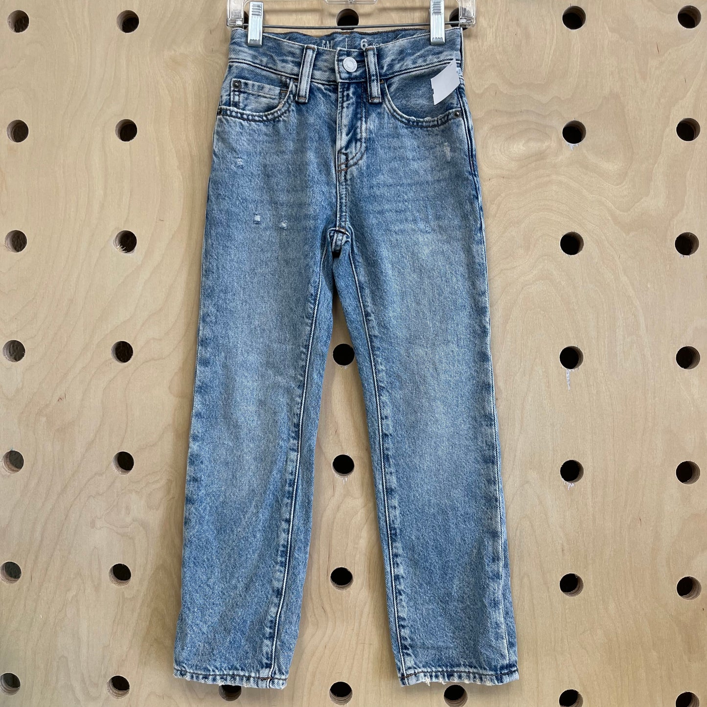 Light Blue Distressed 90's Denim Pants