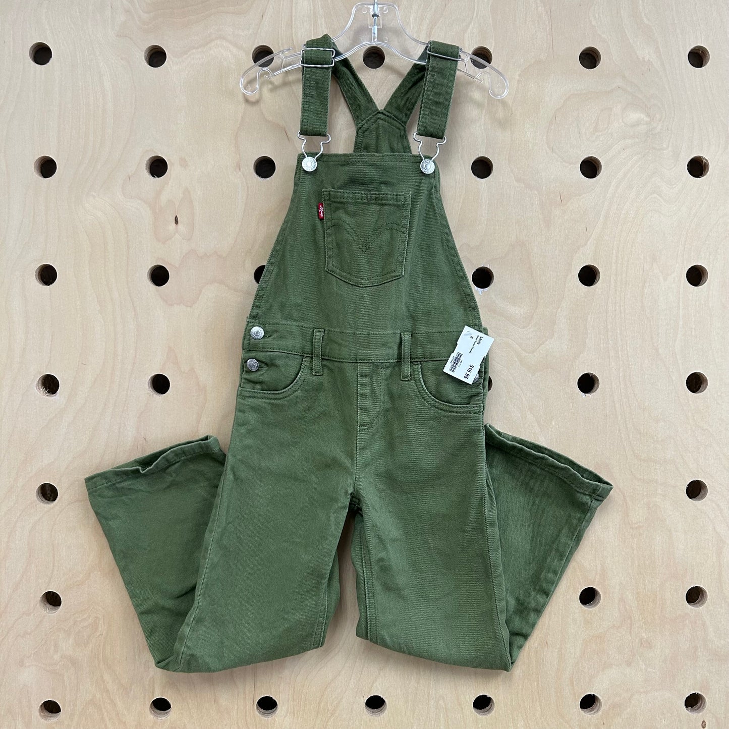Green Denim Overalls
