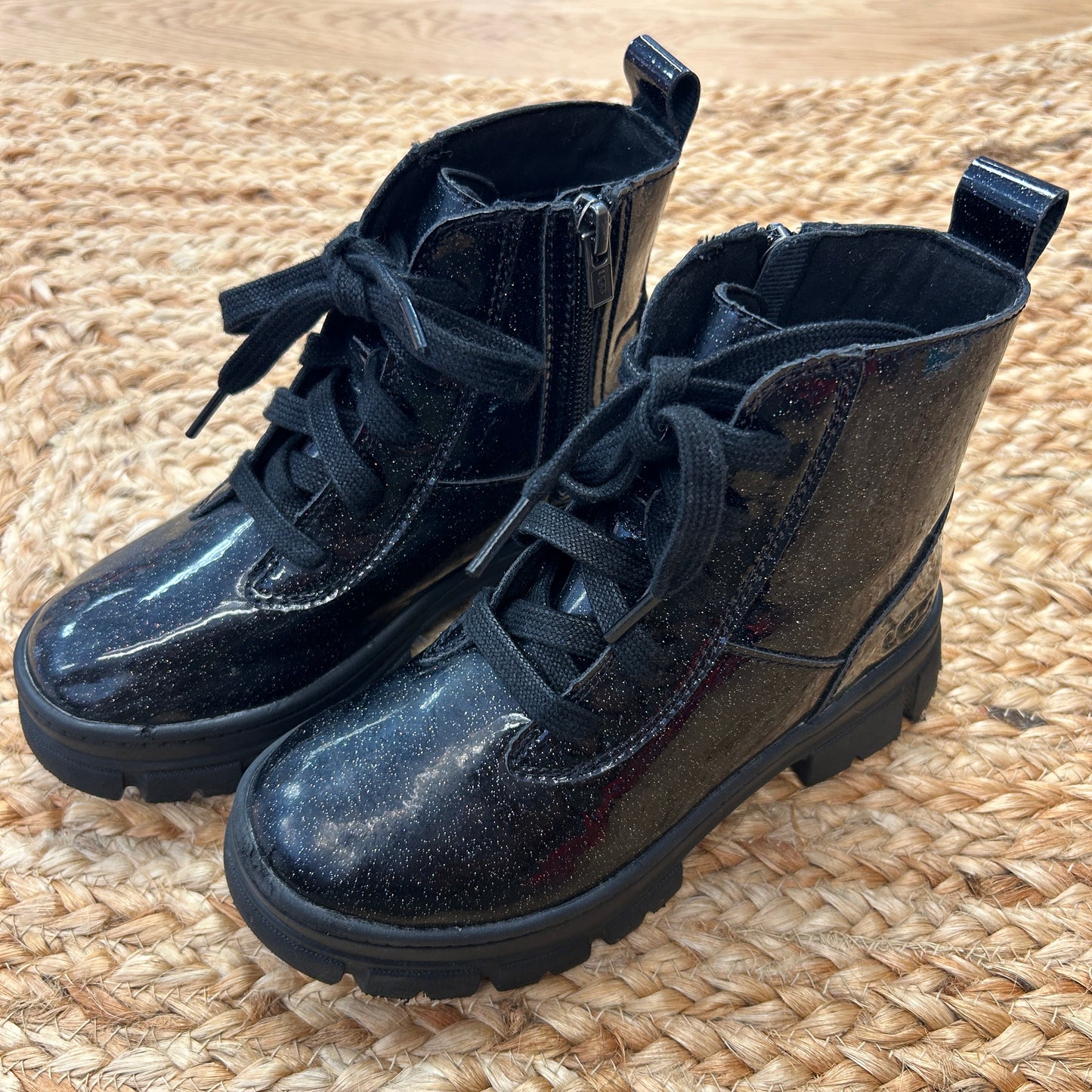 Black Ashton Lace-Up Boots