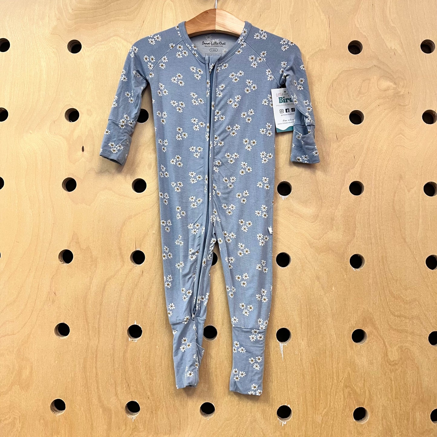 Blue Daisy Bamboo Zippy