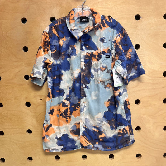 Blue/Aqua Button Up