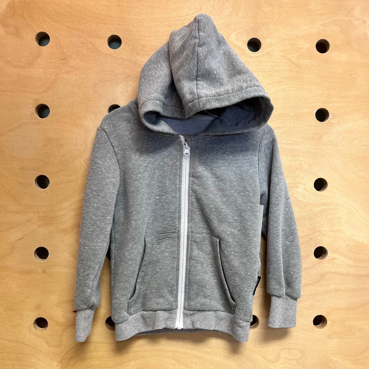 Heathered Grey Zip Hoodie