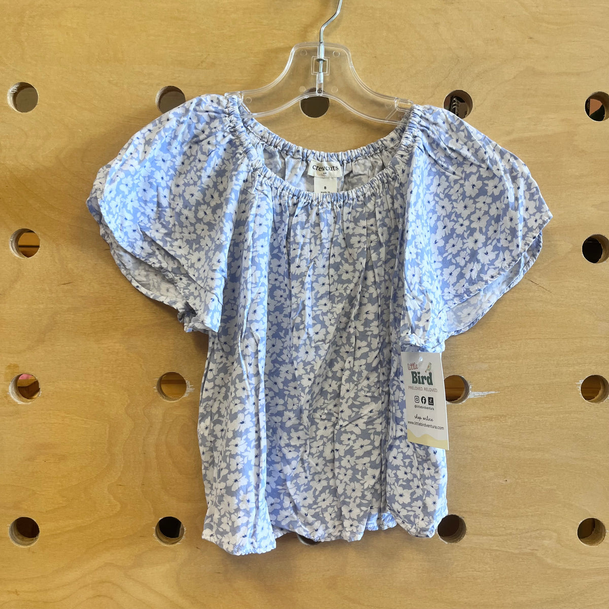Blue/White Floral Tee