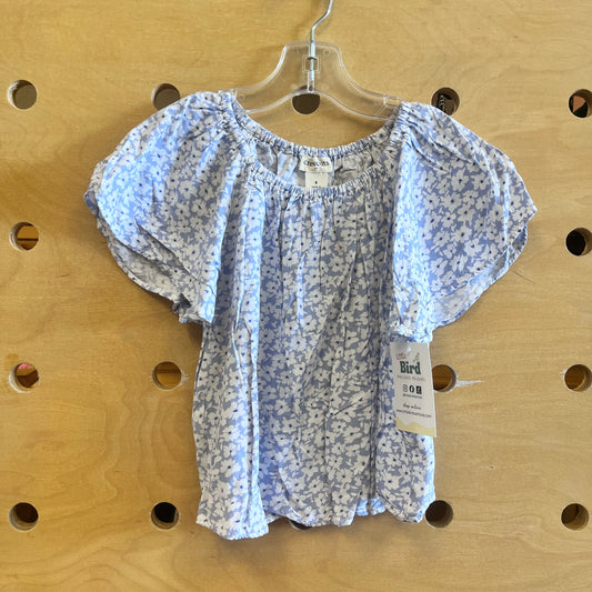 Blue/White Floral Tee
